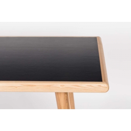 Petit bureau plat Barbier en frêne