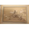 Dessin "Couvent de Salerne" signé VIANELLI
