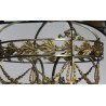 Lustre Art-Nouveau en bronze à 5 lumières