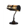 Lampe de bureau style Tiffany, décor géométrique