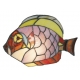 Lampe style Tiffany en forme de poisson