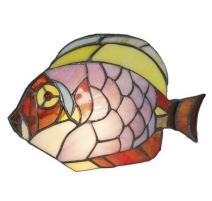 Lampe style Tiffany en forme de poisson