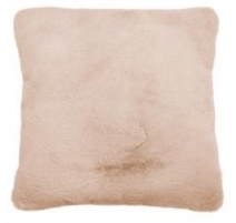 Coussin en fausse fourrure - Beige