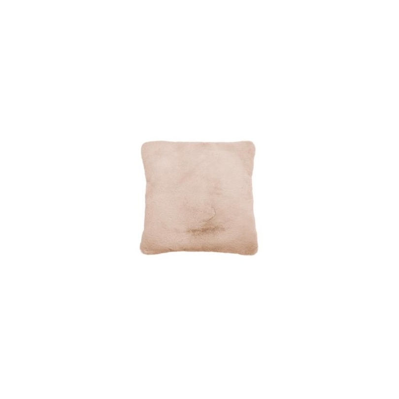 Coussin en fausse fourrure - Beige