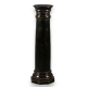 Grande colonne en bois tourné et patinée noire