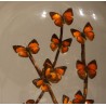 Globe de papillons oranges