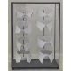 Vitrine avec une collection de 8 cols de chemise