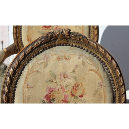 Napoleon III and Louis XVI-style parlour. On  Moinat SA  - Antiques and interior design