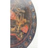 Table basse ronde chinoise en laque noire