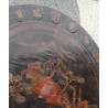 Table basse ronde chinoise en laque noire
