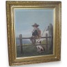 Paintings | Painting: ‘Boy Shepherd, Dog’ by Moinat SA  – Antiques and Decor
