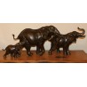 Bronze "Troupeau d'éléphants"