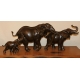 Bronze "Troupeau d'éléphants"