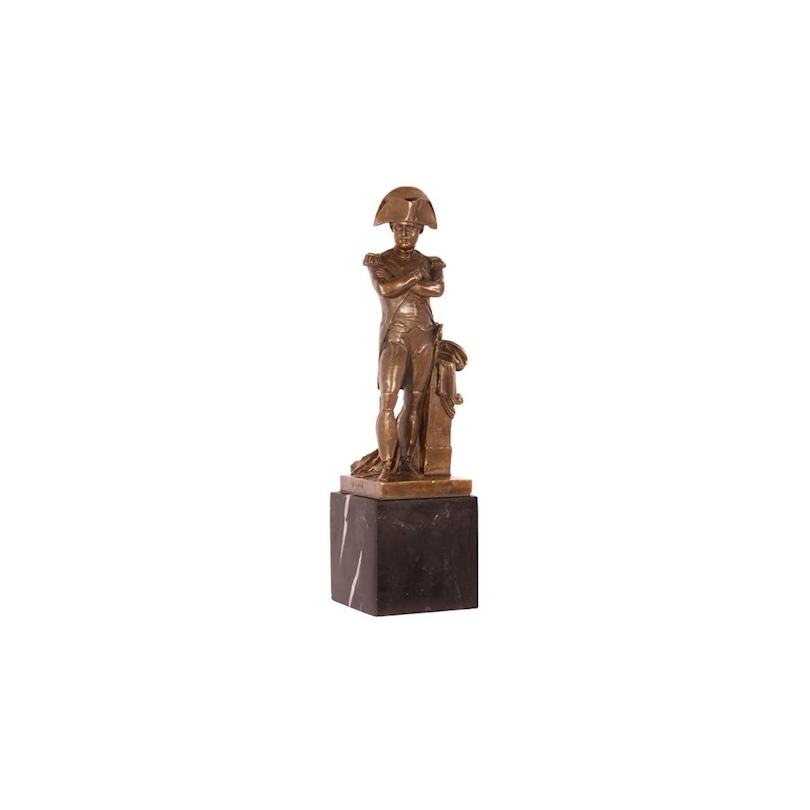 Bronze Napoléon, socle en marbre noir