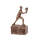 Bronze Joueur de tennis socle en marbre