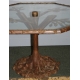 Table basse en bronze, plateau verre par BANCI