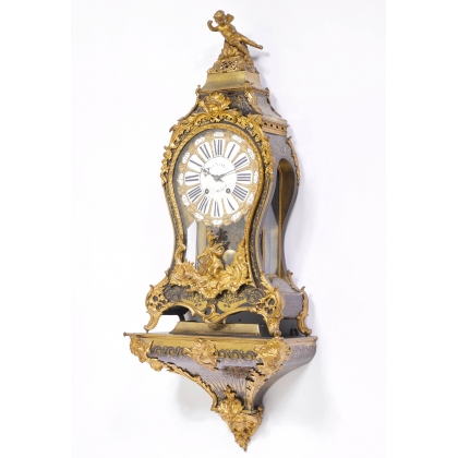 Louis XV Boulle clock, signed ‘BUNON’ in Paris