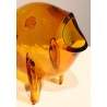 Poisson en verre teinté orange