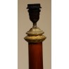 Lampe néoclassique en porcelaine sang de boeuf