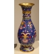 Paire de vases balustres cloisonnés