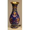 Pair of cloisonné baluster vases