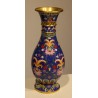 Pair of cloisonné baluster vases