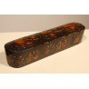 Large Iranian qalamdan pencil case made of papier-mâché