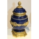 Paire de pots-pourris style Louis XVI bleus