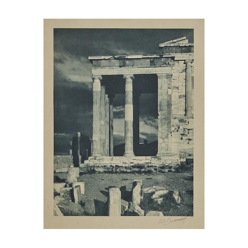 Photograph entitled ‘Temple in Greece’, signed by BOISSONNAS