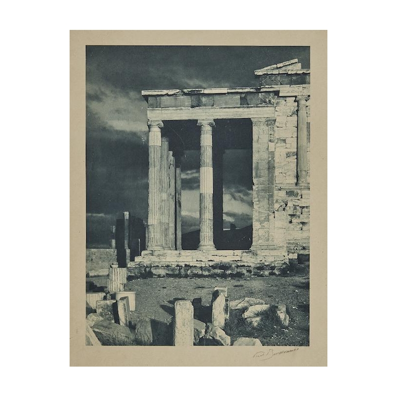 Photographie "Temple en Grèce" signée BOISSONNAS