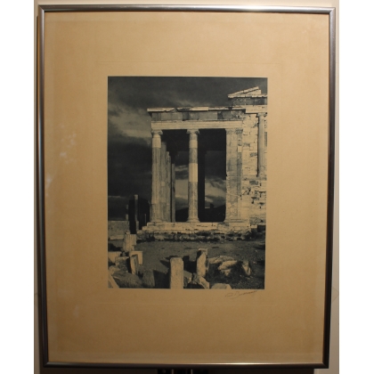 Photograph entitled ‘Temple in Greece’, signed by BOISSONNAS