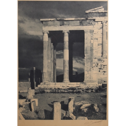 Photograph entitled ‘Temple in Greece’, signed by BOISSONNAS