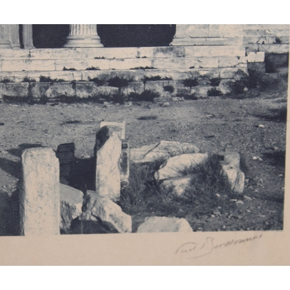 Photograph entitled ‘Temple in Greece’, signed by BOISSONNAS