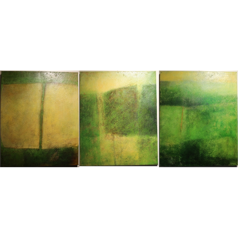 Tableau \"Tryptique\" signé L. GALLAY 96