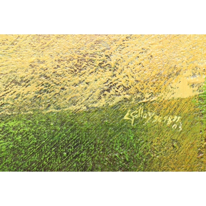 Tableau \"Tryptique\" signé L. GALLAY 96