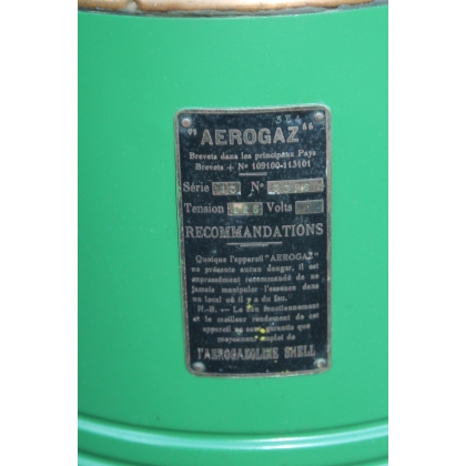 Bombonne "Aerogaz" montée en lampe