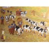 Poya \"Sur l\'alpage\" signée M KUNZI 83