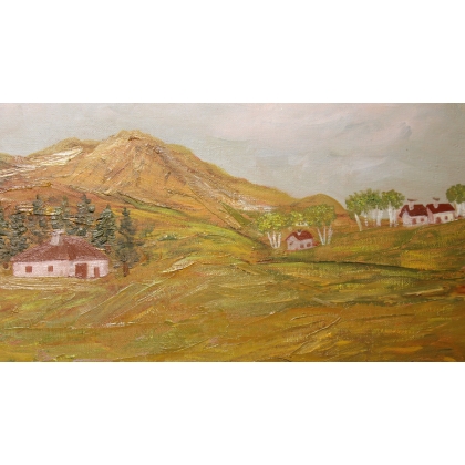 Poya \"Sur l\'alpage\" signée M KUNZI 83