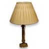 Lampe colonne en agathe et montures en bronze