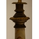 Lampe colonne en agathe et montures en bronze