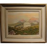 Tableau \"Ferme d\'alpage\" signé S. ROCHAT