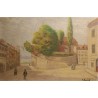 Tableau \"Nyon\" signé S. ROCHAT