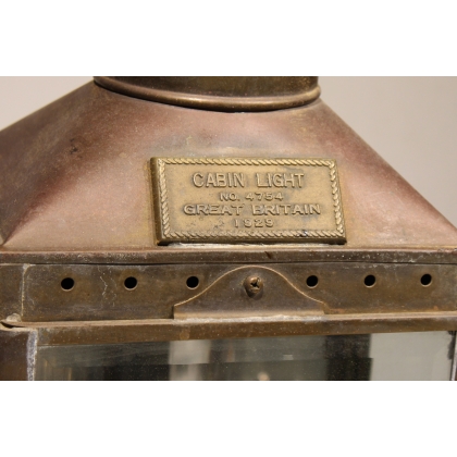 "Cabin Light" brass and copper lantern 4754