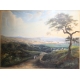 Aquarelle "Zürich depuis l'Ouest" signé BURRI