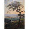 Watercolour painting ‘Zurich from the West’, signed BURRI