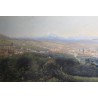 Watercolour painting ‘Zurich from the West’, signed BURRI