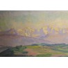 Tableau \"Eiger, Mönch & Jungfrau\" signé BANDI