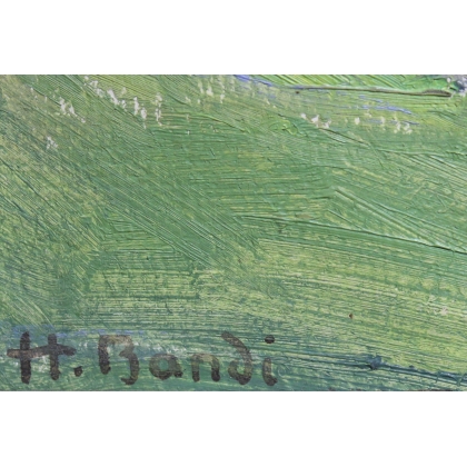 Tableau \"Eiger, Mönch & Jungfrau\" signé BANDI