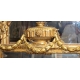 Miroir Louis XVI, fronton cassolette.