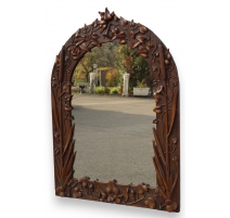 Miroir sculpté Art Nouveau "Roseaux"